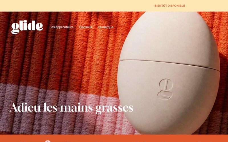 Glide, boutique en ligne réalisée par Studio à deux